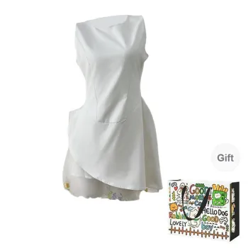 BVODE Sleeveless Dresses Women's White Shopping Bag