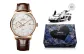 Rose Case White Dial Brown Leather Strap