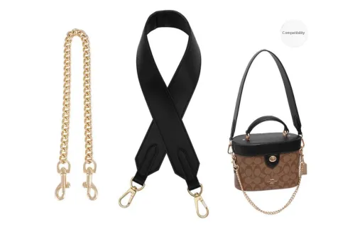 Lan Bao Fan Metal Bag Accessory Liner Women
s Black/Gold Tone