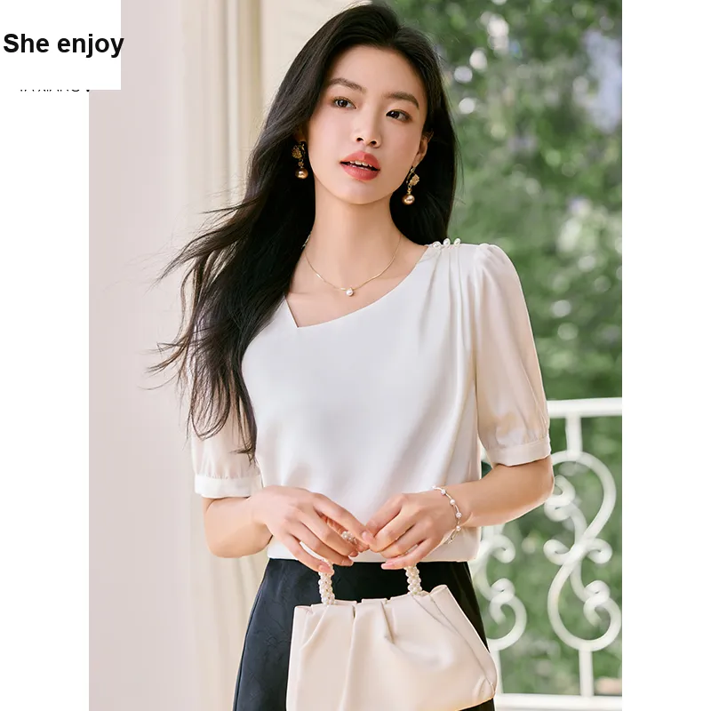 She Enjoys Chiffon Shirt Women's-4