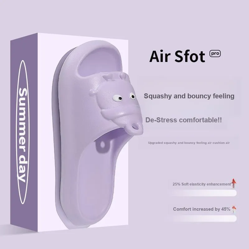 Foot Recreation Cartoon Summer Platform Home Comfortable Soft Sole 'Step in' Bathing Slippers-16