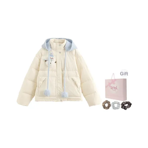 SNBL Экрю Женские Пуховики