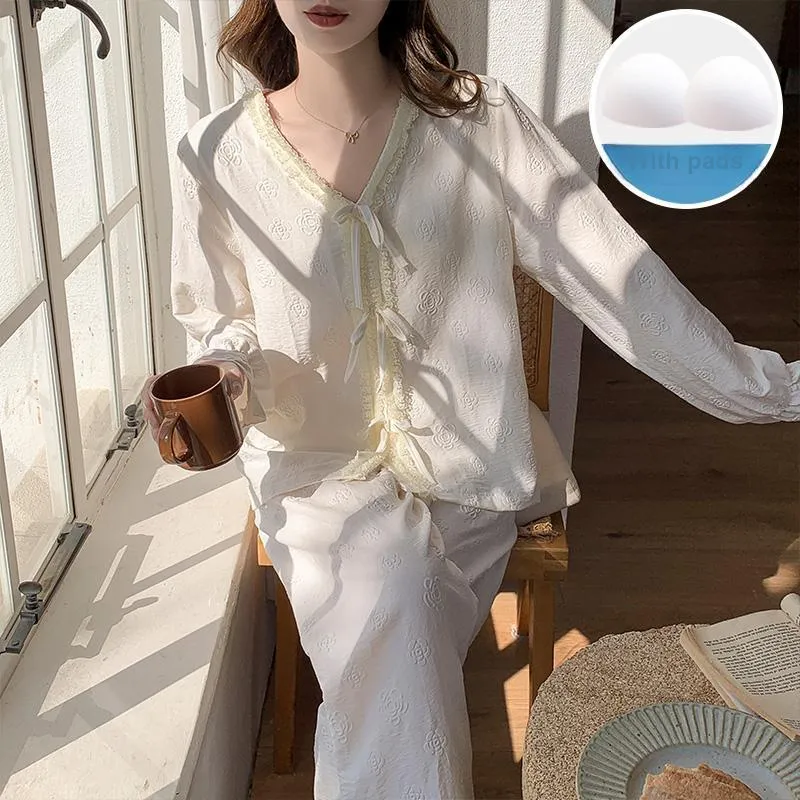 Sleeping Beauty Pajama Set Women's Apricot-2