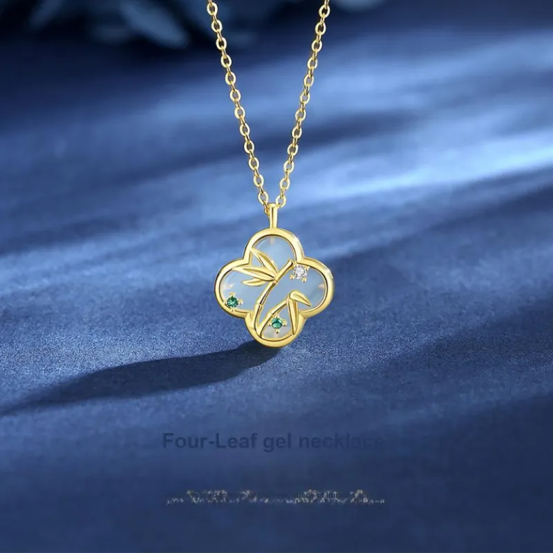 MINTLEAF Chalcedony Necklaces Women's-1