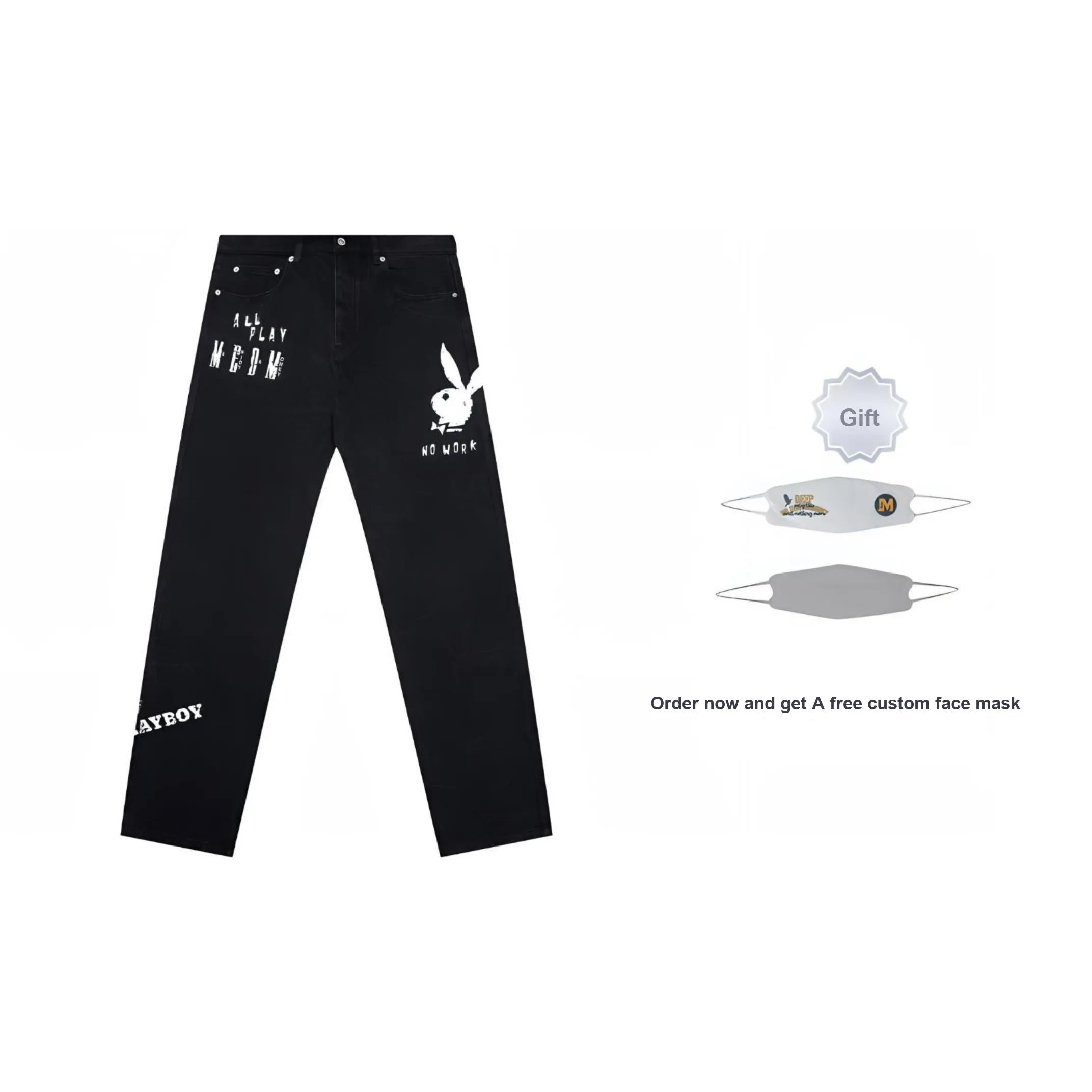 MR.ENJOYDA MONEY Унисекс Джинсы