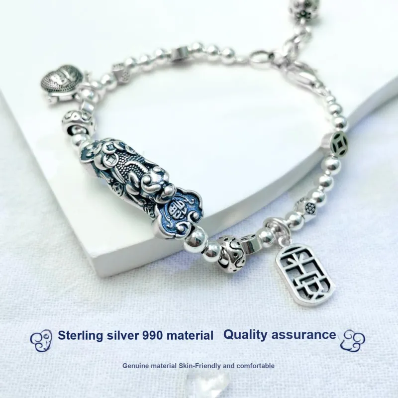 Love 990 Silver Bracelets Women's-5