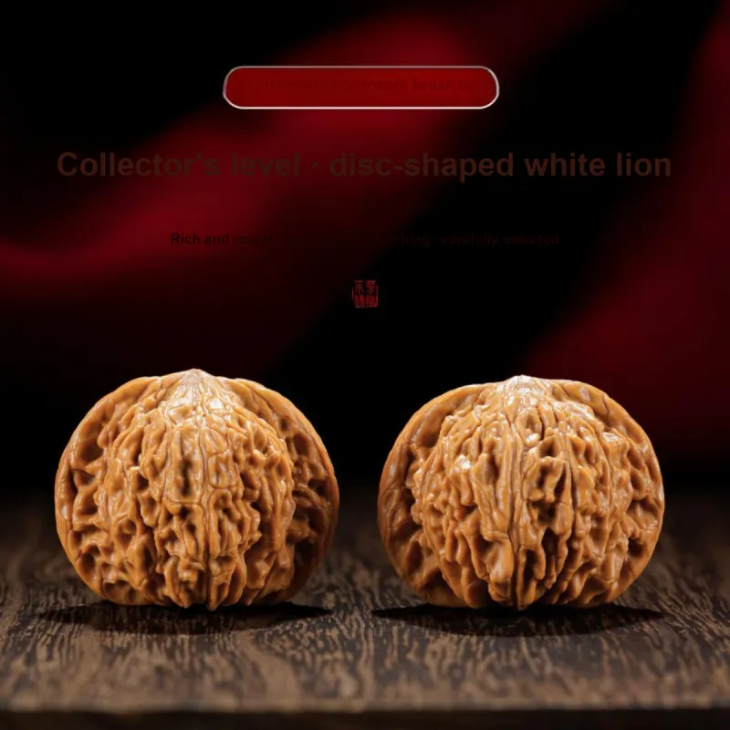 FANGYUANXIAOFU Walnut Fine Handicraft Handheld Frog Head High End Collector's Level Premium Unisex-1