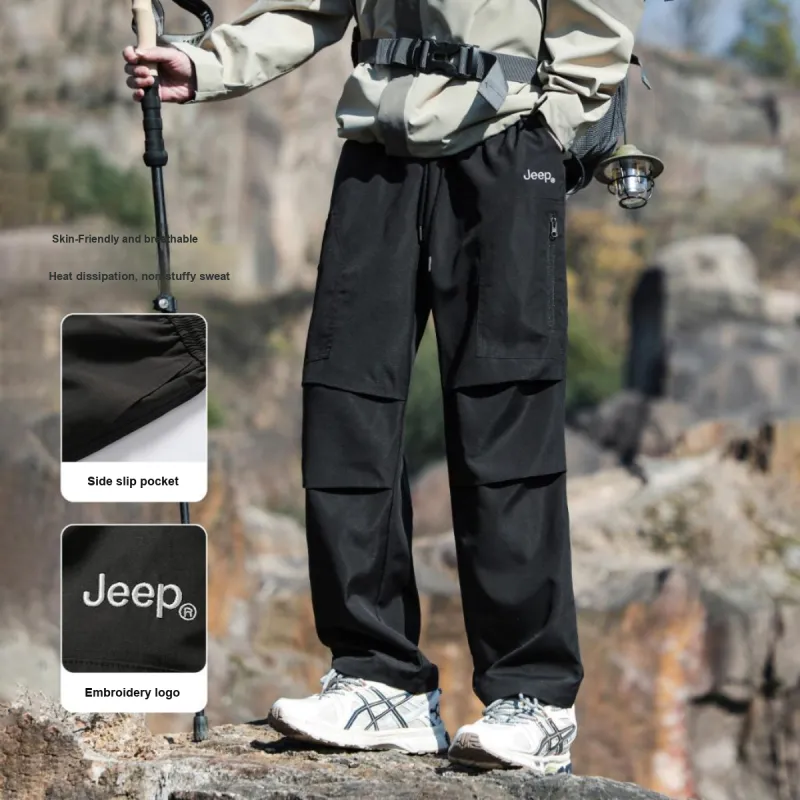 Jeep Outdoor Casual Windbreaker Pants Unisex-5
