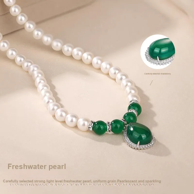 JINLIUFUJIXIANG Pearl Necklaces Unisex-9