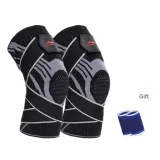 Black 1 Pair+Wrist Brace (2 Pack)