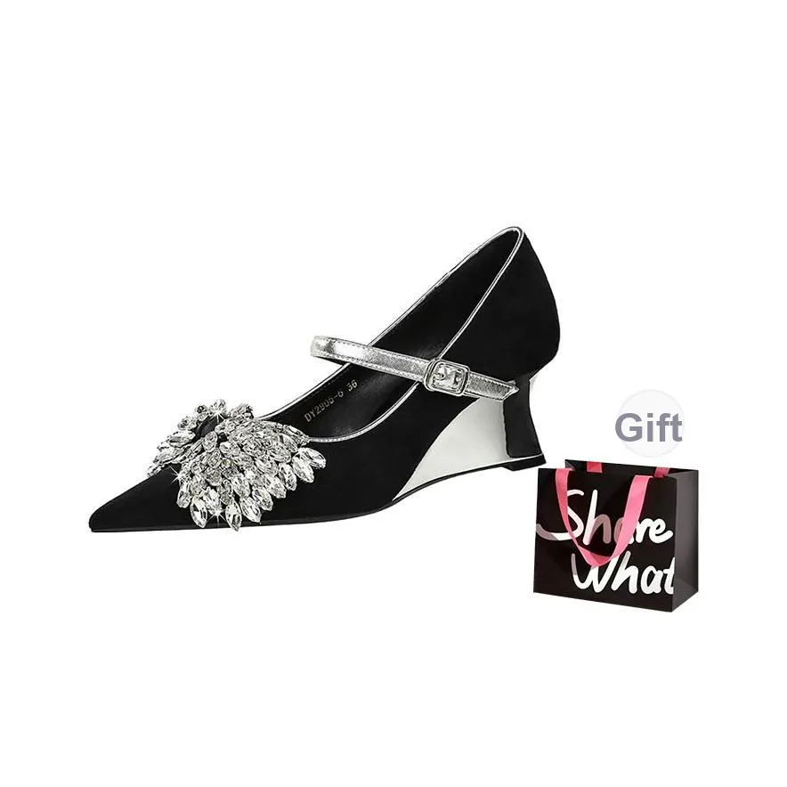 BIGTREE Клин-каблук Высокие каблуки Женские Черный