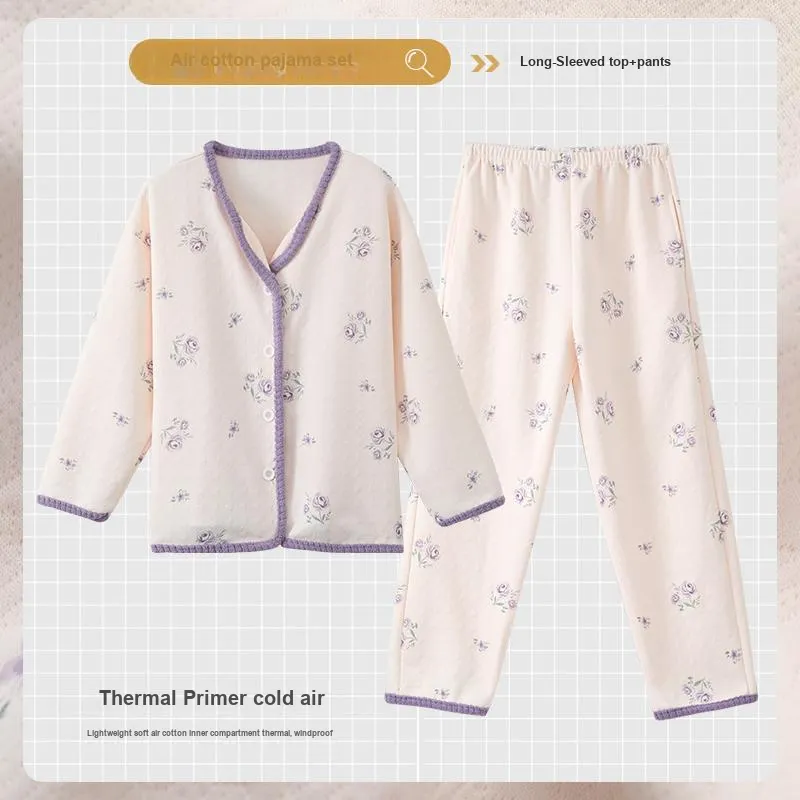 XIAFENYAN Pajama Set Women's Purple-1