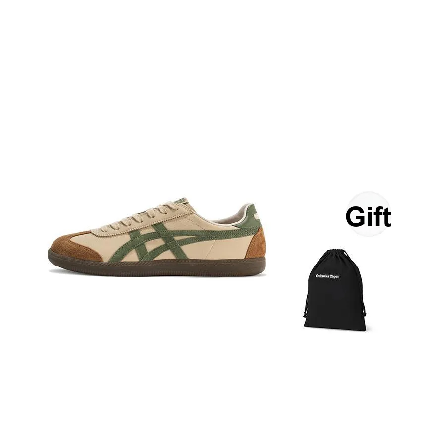 Onitsuka Tiger Tokuten Low Топ Скейтборд Кроссовки Унисекс Коричнево-зеленый
