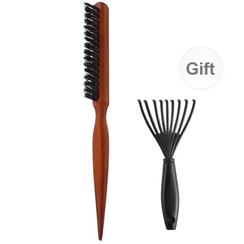 LMLTOP Pig Bristles Comb Pointed Tail Updo Curl