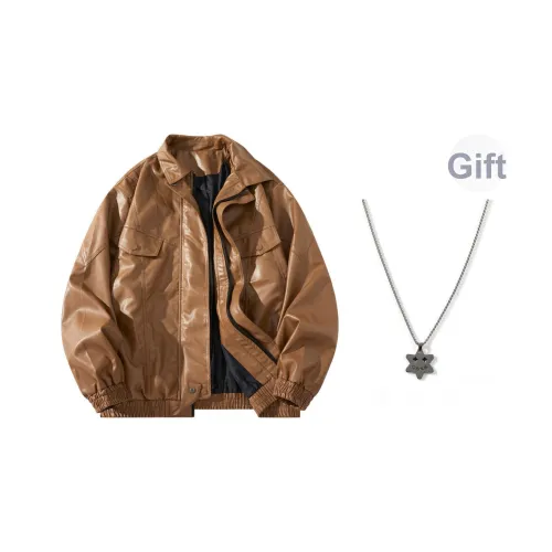 CSKS Унисекс Кожаные Куртки