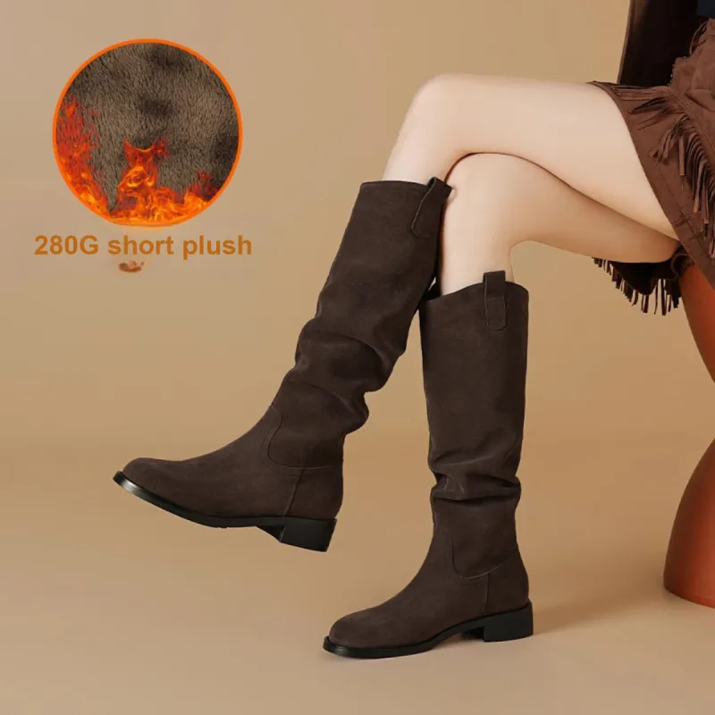 BOERDIQI Knee-high Boots 3.4cm Women's-8