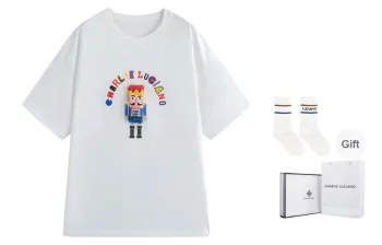 Charlie Luciano T Shirts Unisex White Box+Socks