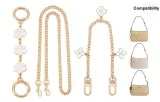 Camellia Extender Chain+Long Chain+Four-Leaf Clover Decorative Chain