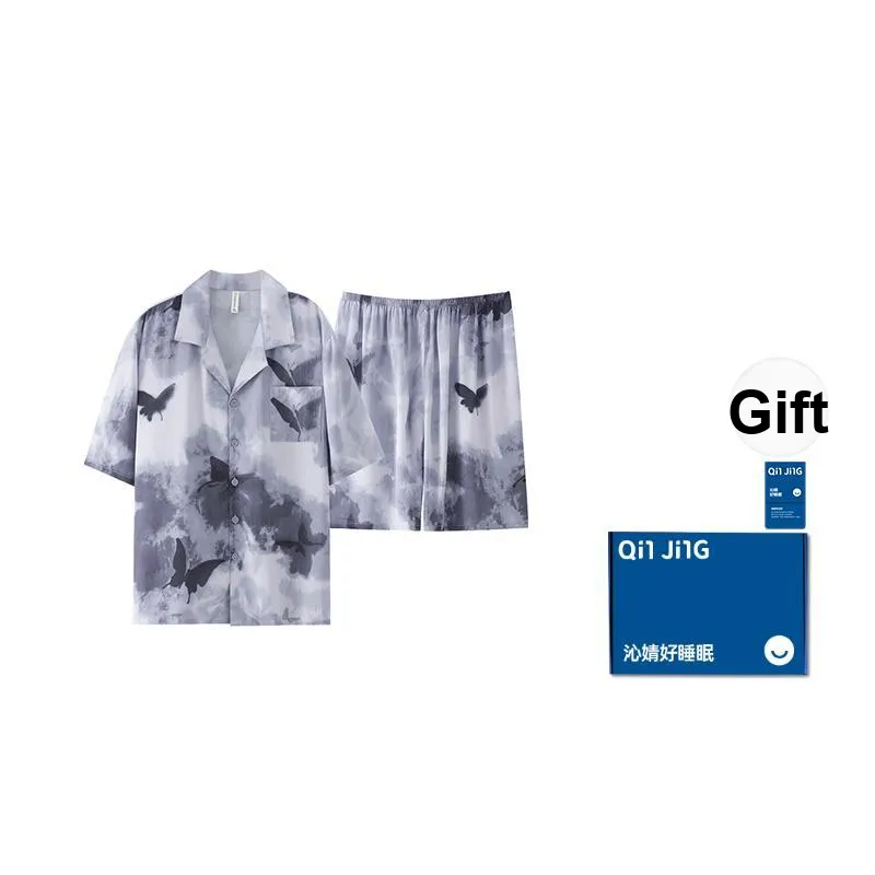 Qin Jing Pajama Set Unisex Ink Wash