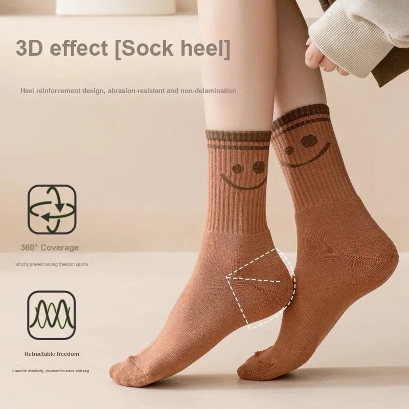 MIIOW Trend Party Series Mid Calf Socks Unisex 5 Pack-6