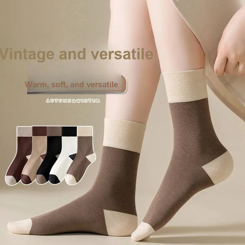 Cotton Gene Mid Calf Socks Women's 5 Pack-8