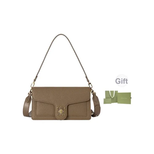 VANESSA HOGAN Сумка через плечо из натуральной коровьей кожи сумка на плечо женская слоновая сера винный красный