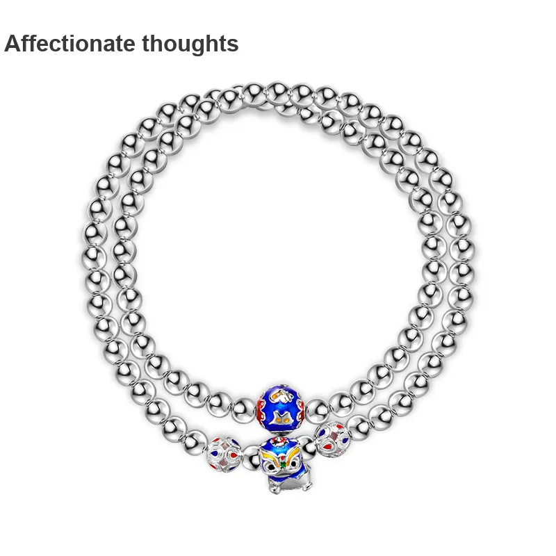 Sentimentality 9999 Pure Silver Bracelets Unisex-5