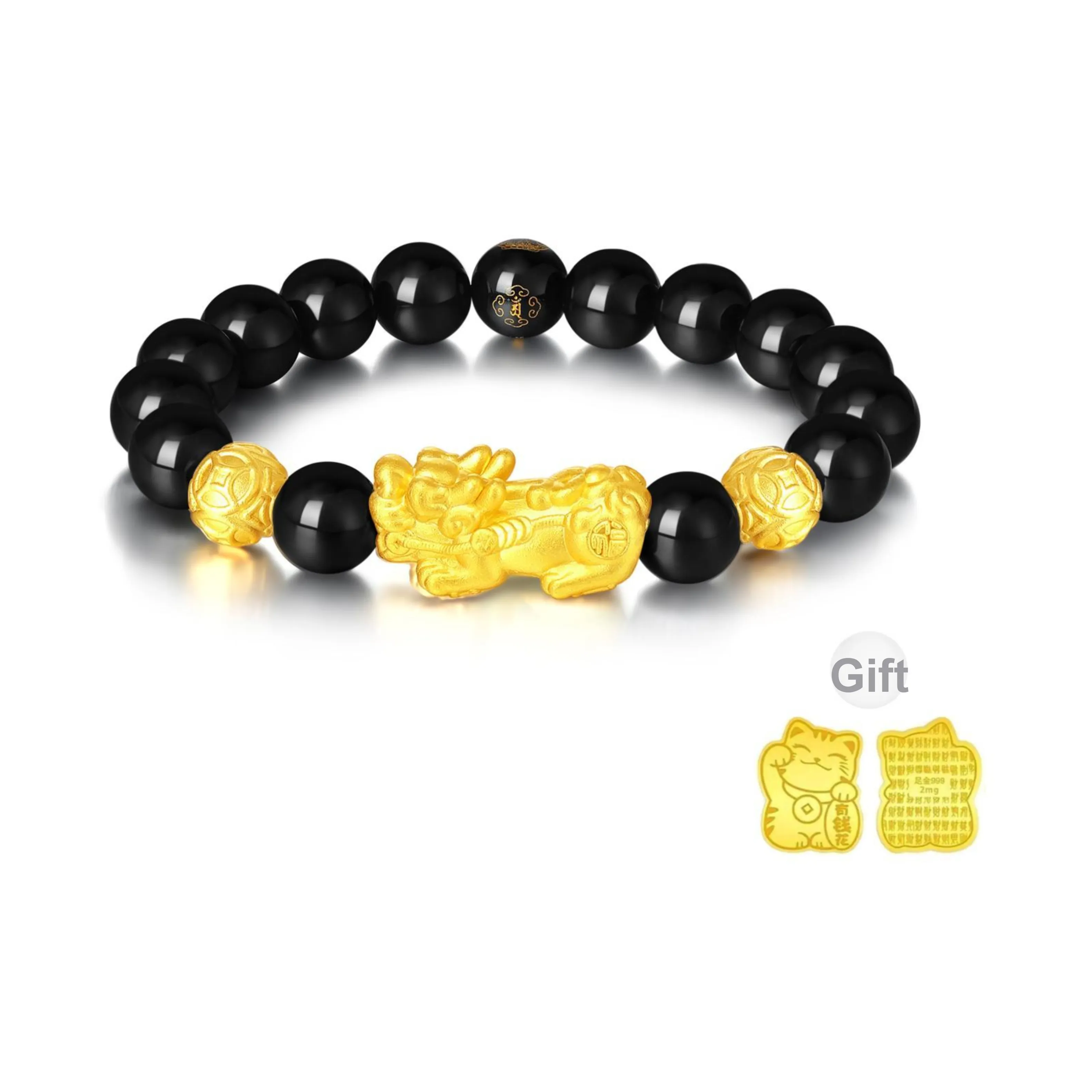 Central Fashion Obsidian Jade Bracelets Unisex