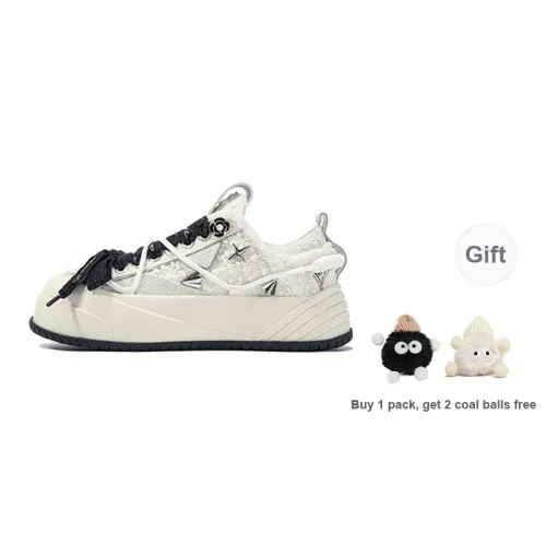 ON MAX Paper Airplane Series Skateboard Shoes Unisex Low Top White