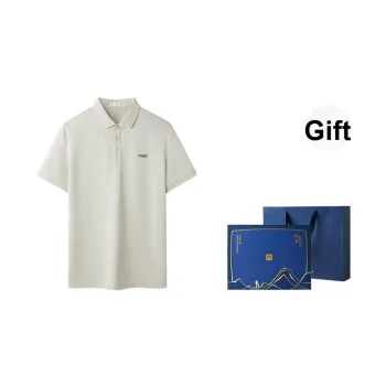 HLA Cooling Moisture Absorption Quick Dry Letter Print Classic Lapel Short Sleeved Polo Shirt Men's