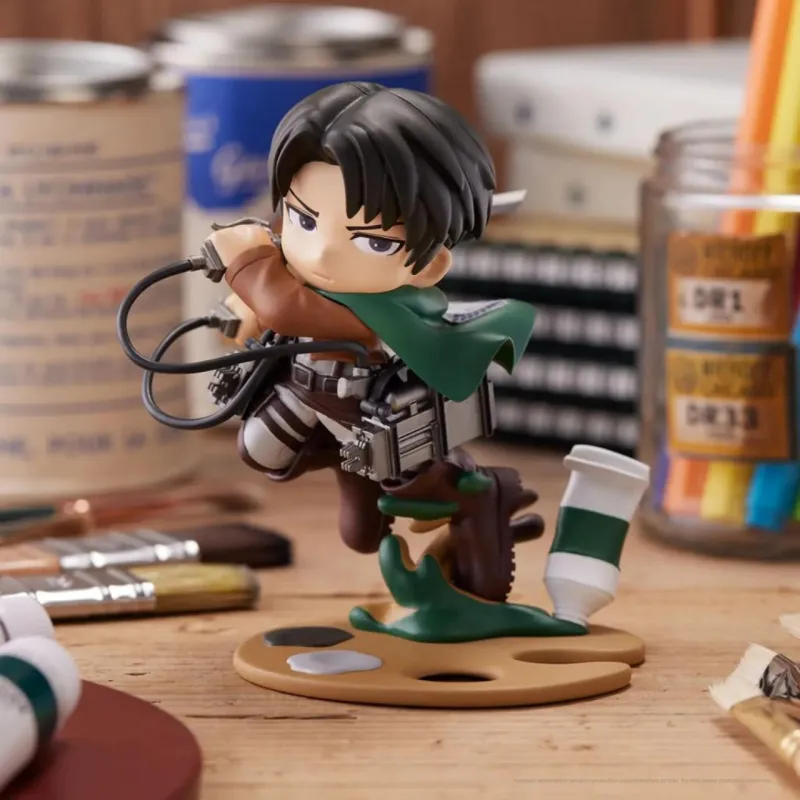 BUSHIROAD PalVerse Palé Attack On Titan, Eren Yeager & Levi Ackerman Chibi Figures 11cm-4
