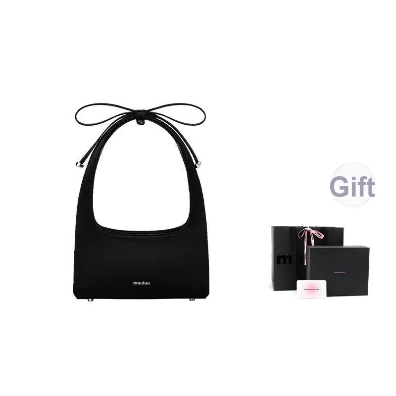 Muuluu Mercerized Satin Birthday Shoulder Bag, Handbag Small Size Women's Dragon Fruit/Black/Vintage Magenta