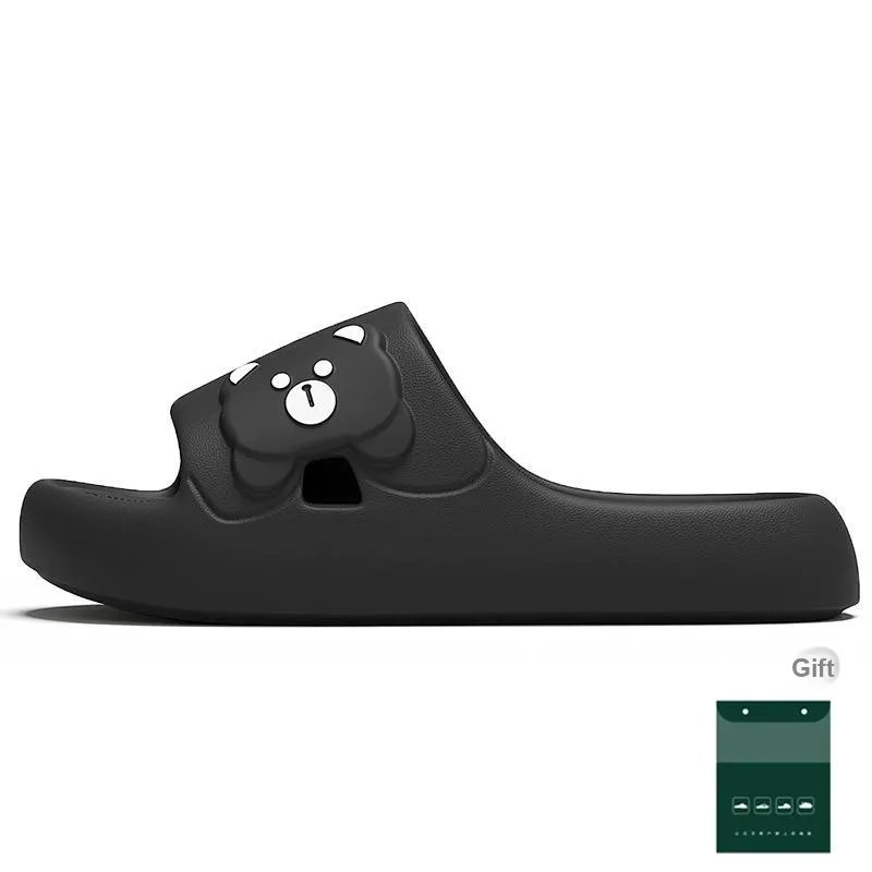 Red Bean Minimalist Style Slide Slipper, Home Slippers-22