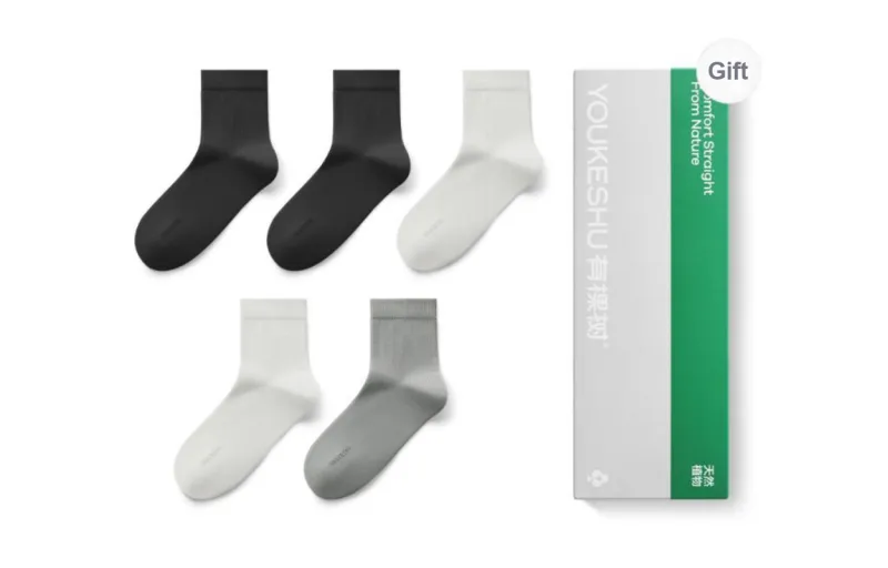 YOUKESHU Men Mid Calf Socks-5