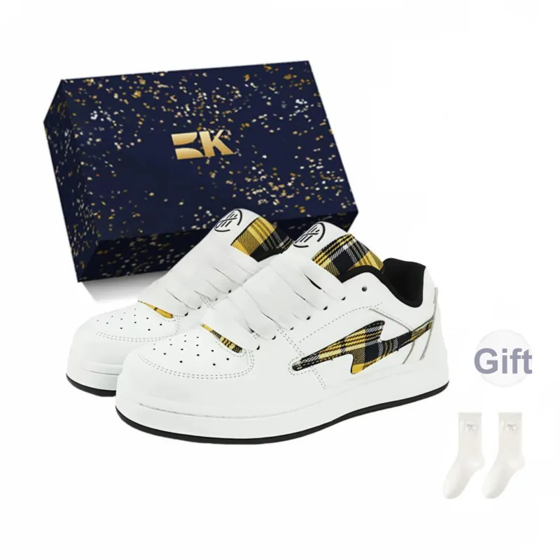 Boldi Kuki Slip Resistant Low Top Skateboard Shoes Unisex-8