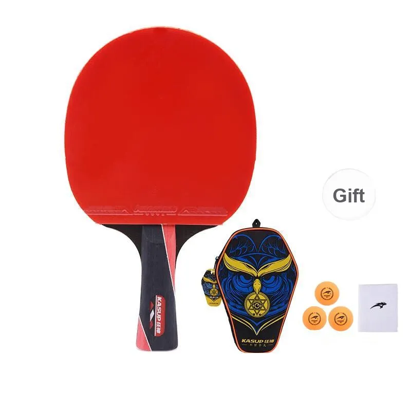 KASUP 8118 Ping Pong Paddles Unisex Red-12