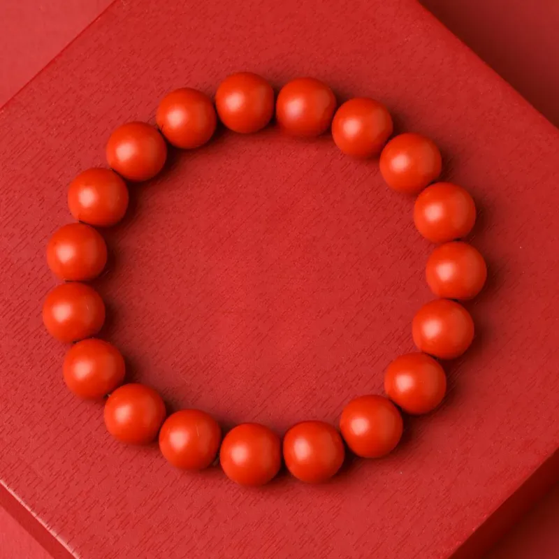 Honki Processing Cinnabar Jade Bracelets Unisex-7