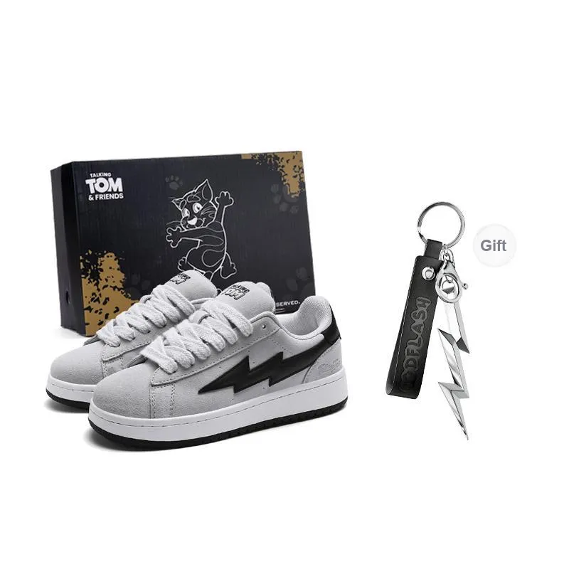 TALKING TOM Lightning Vengeance Storm Anti-Slip And Wear-Resistant Lightweight Low-Top Skateboard Shoes Unisex-0