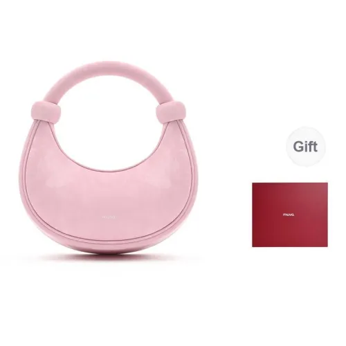 MUVA Cow Leather Crescent Bag Niche Design Shoulder Bag Crossbody Bag Handbag Women
s