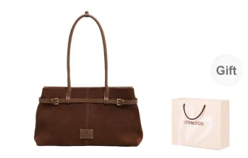 Miao Di Synthetic Leather One Shoulder Shoulder Bag Large Size Women's Caramel Brown