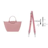 [Petal Pink]86-103cm Crossbody Shoulder Strap Set[Top Grain Cow Leather]