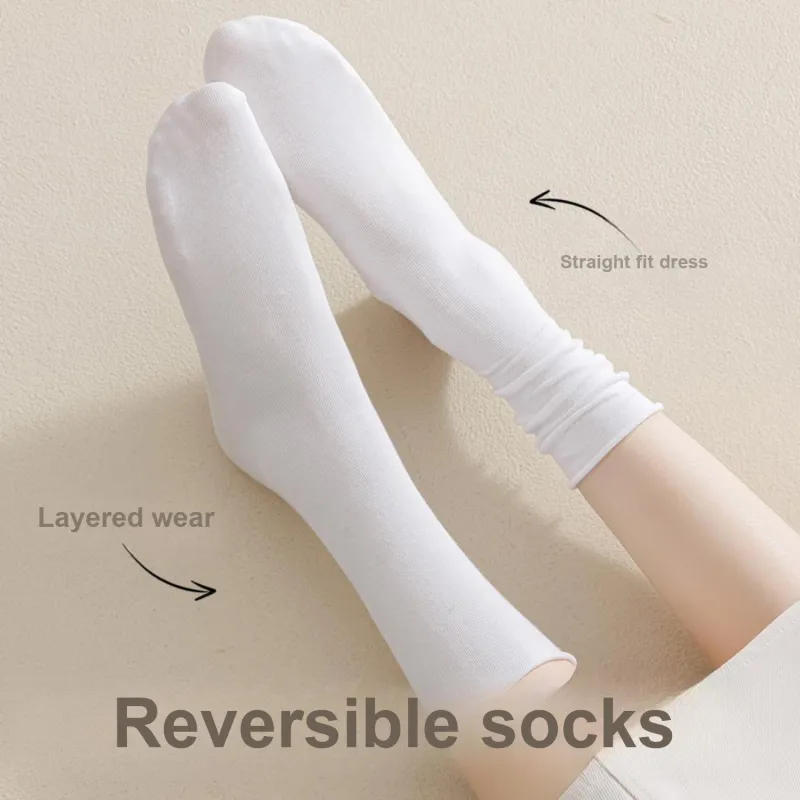 Temooues Mid Calf Socks Women's Shopping Bag Combo Set-7