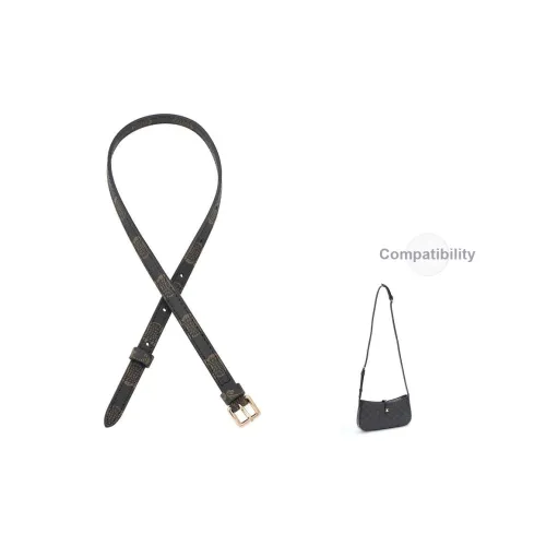 Lan Bao Fan Коровья кожа Сумка Ремень Женские Черный Монограмма