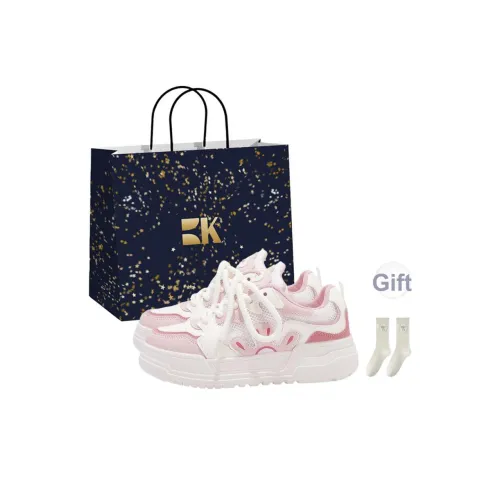 Boldi Kuki Покрытие Легкий и Дышащий Низкий Топ Скейтборд Кроссовки Женские Розовый Сумка для покупок