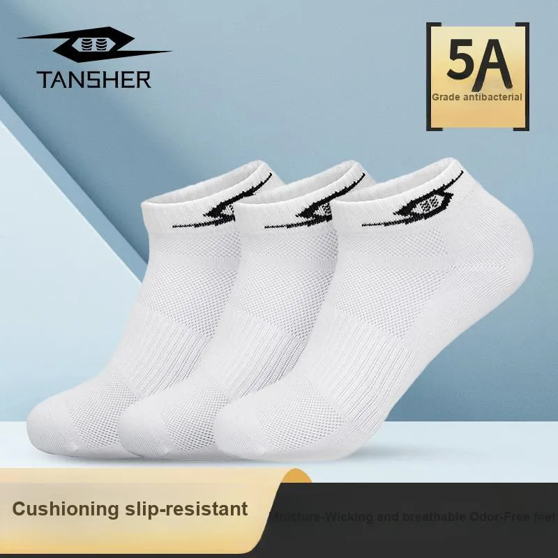TANSHEZHE Ankle Socks Unisex 3 Pack-3
