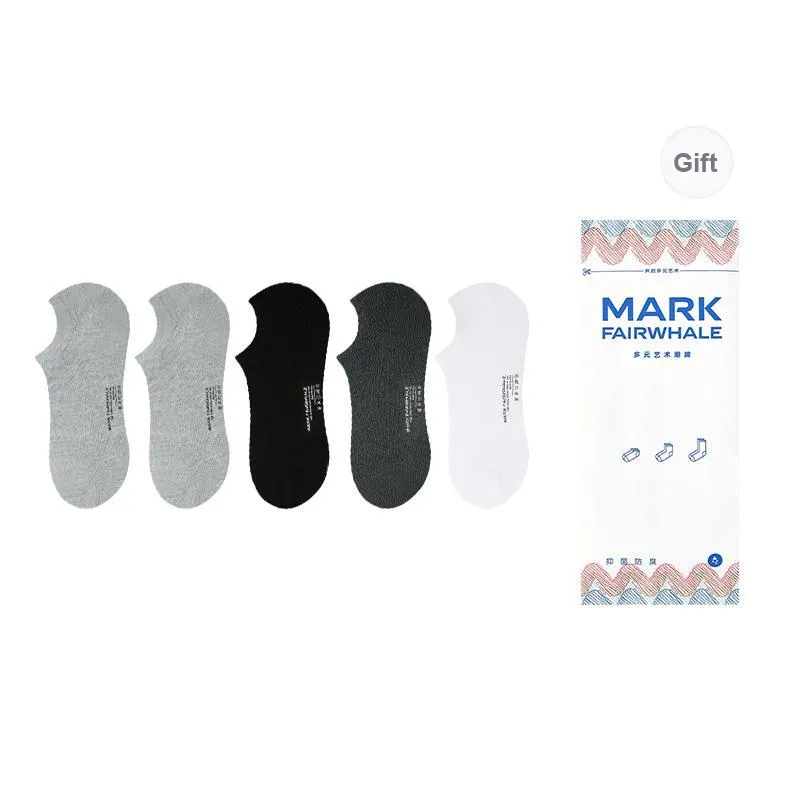FAIRWHALE Ankle Socks Men's Box 4-Pack-35