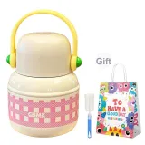 Pink Plaid+Cup Cleaning Brush+Exclusive Shopping Bag