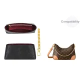 [2-Piece Set]Burgundy DuPont Paper Liner+Gold Extender Chain