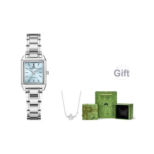 Corriberty Кварцевый механизм нержавеющая сталь ремешок женские часы синий циферблат