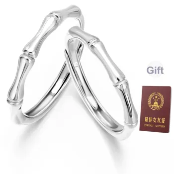 ZSY 999 Fine Silver Couple Rings Unisex
